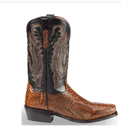 Bottes brodées à pointe pointue pour hommes