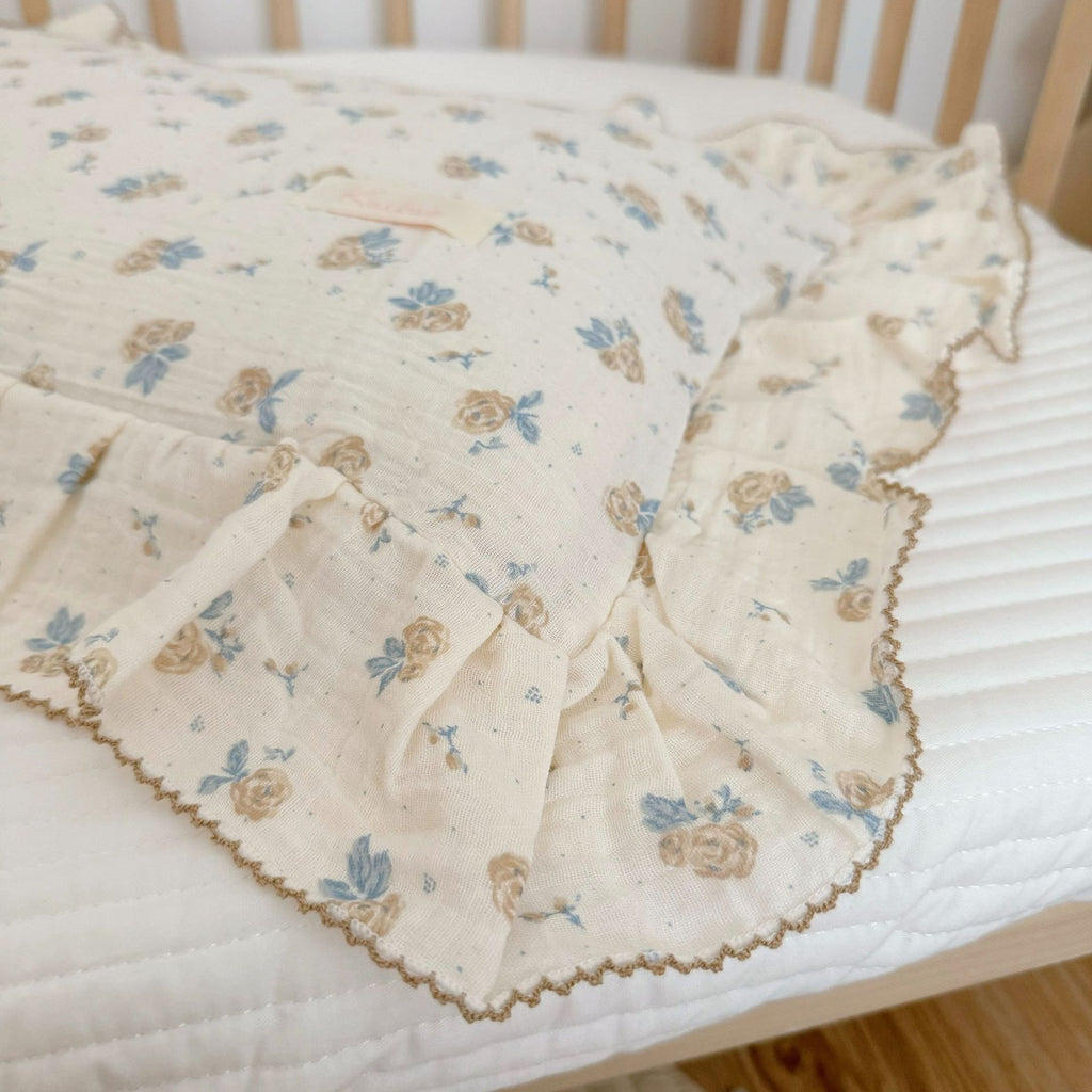 Coussin en coton floral de style coréen Gauze