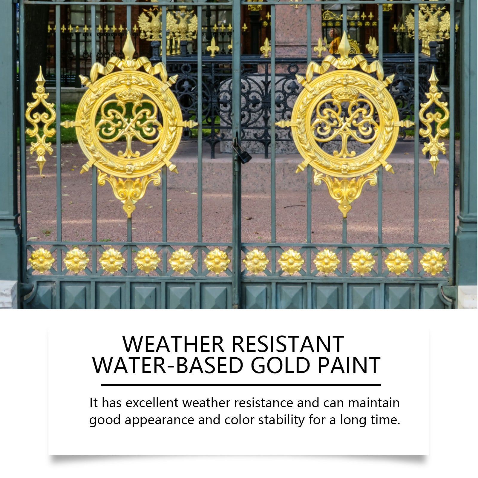 JAKEHOE Peinture d'or résistant aux intempéries