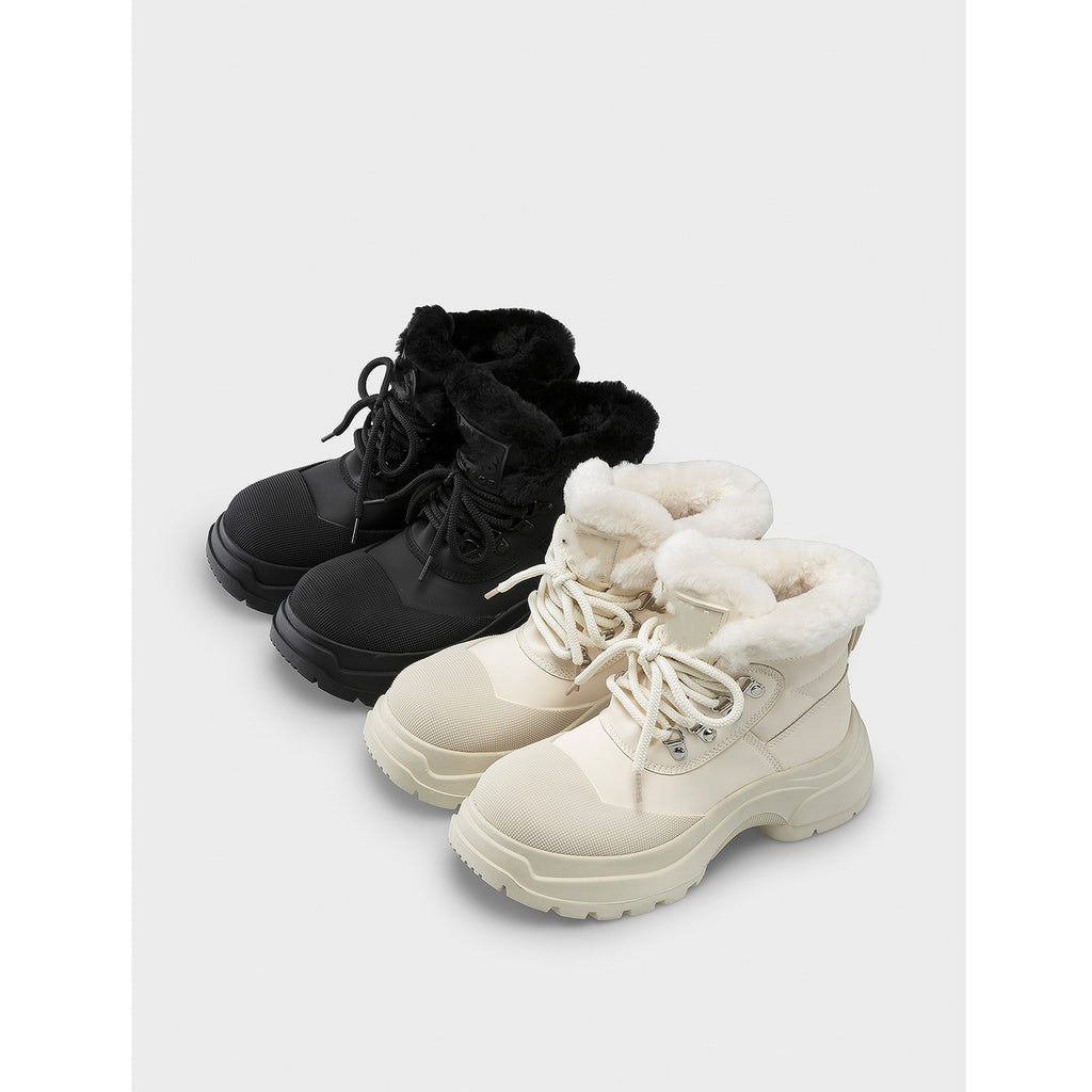 Bottes rembourrées et épaisses de mode pour femmes