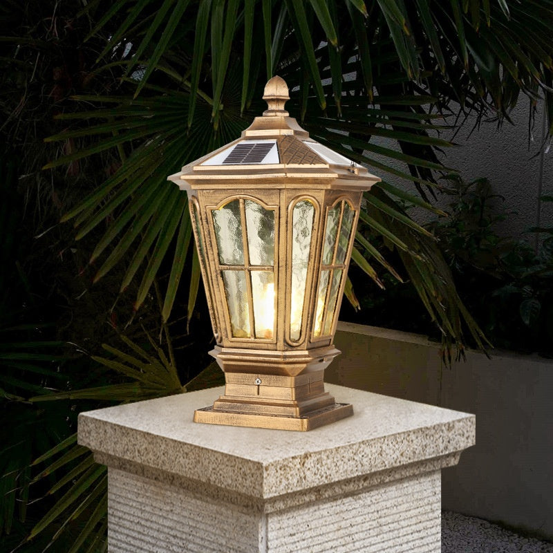 Lampe extérieure étanche à l'énergie solaire pour cour