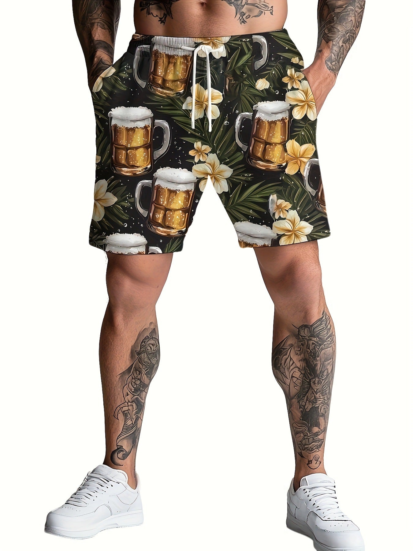 Short homme occasionnel respirant