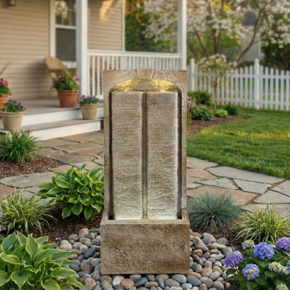 Fontaine extérieure d'eau de 39 pouces avec pompe