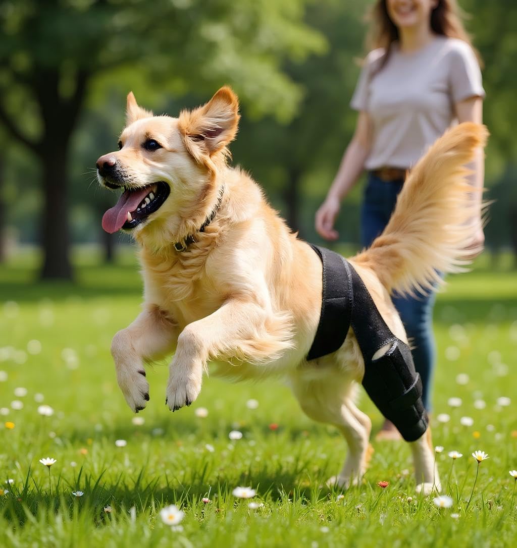 Brace à genou de chien pour la jambe arrière de l'ACL
