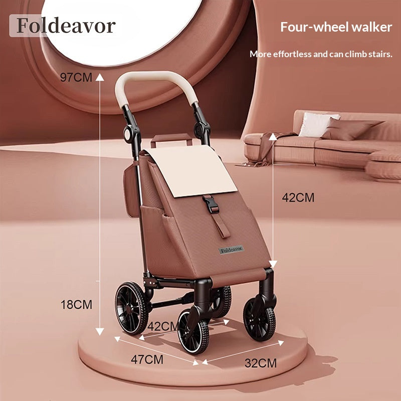 Chariot de ménage léger avec quatre universels Roues