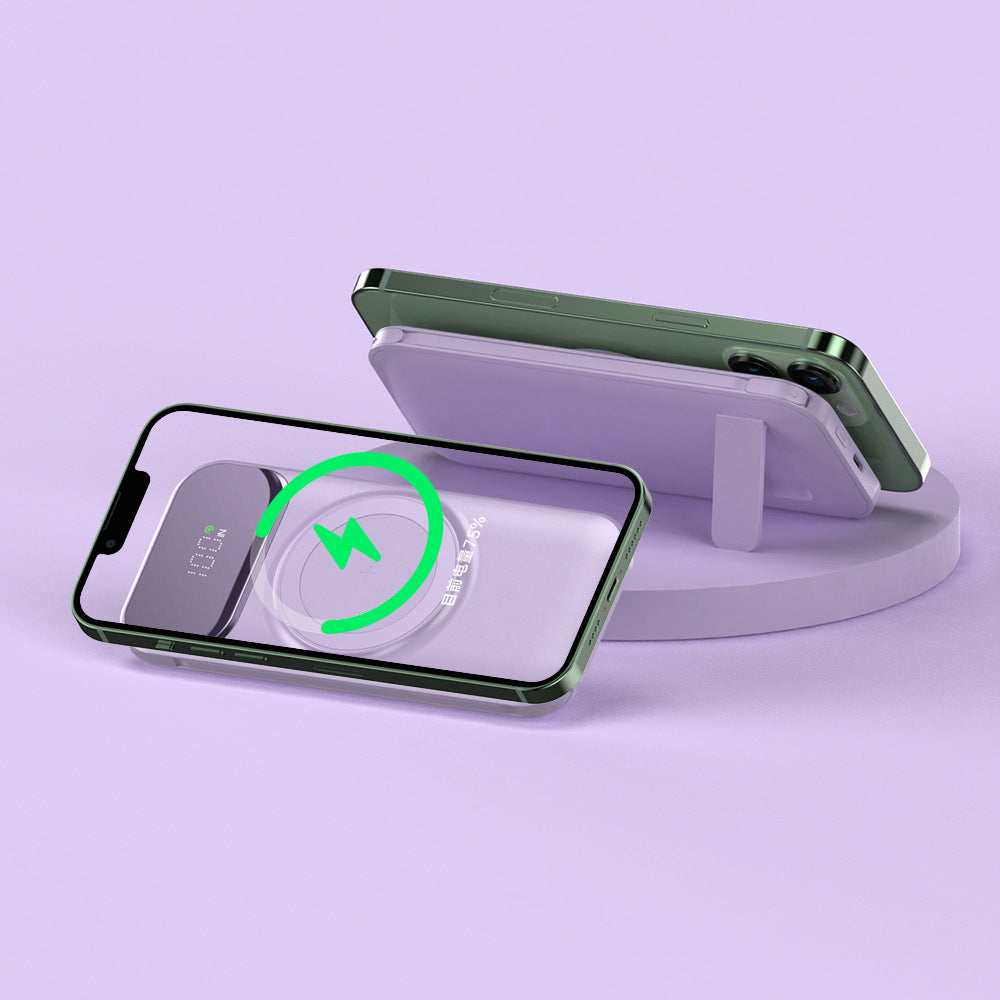 Alimentation de recharge sans fil portable magnétique