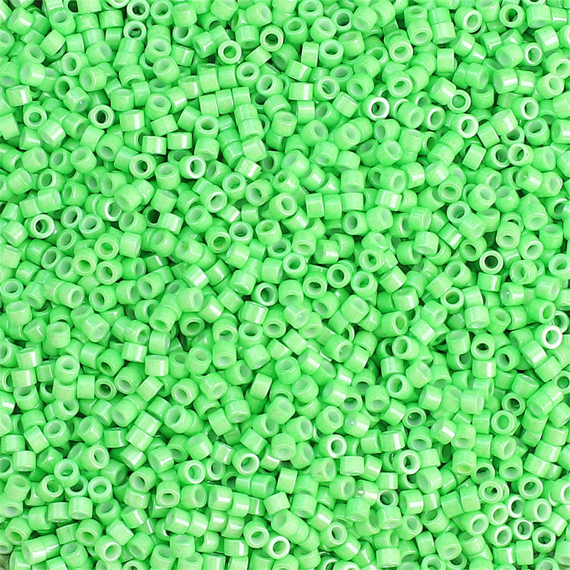Perles rondes de graines de verre peintes à l'huile