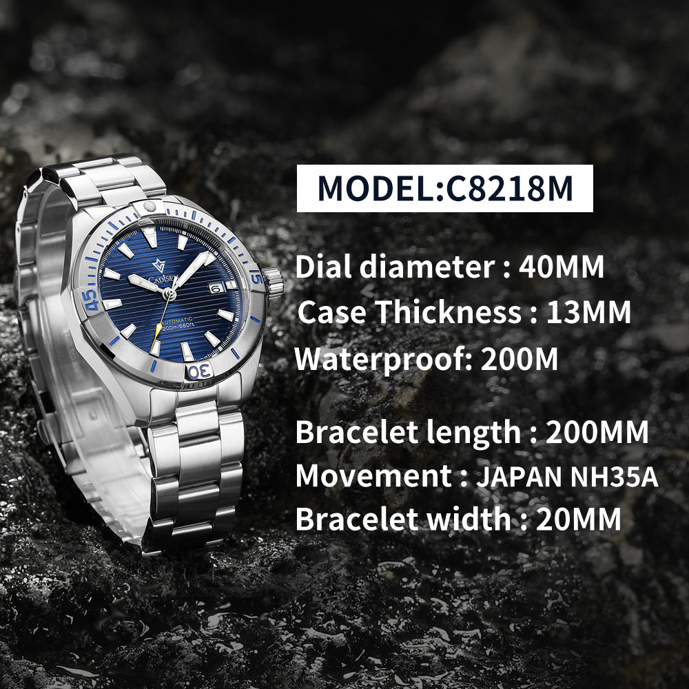 Montre mécanique automatique Lumineuse pour Homme