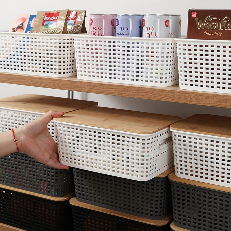 Panier de rangement en plastique creux