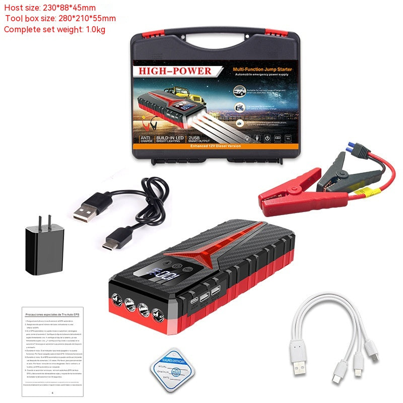 Automobile Emergency Start Source d'alimentation Grande capacité en plastique Trésor électrique