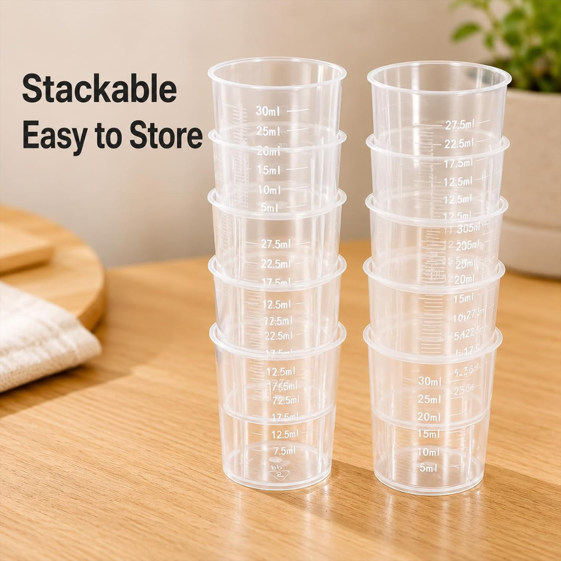 Mini tasses de mesure liquide