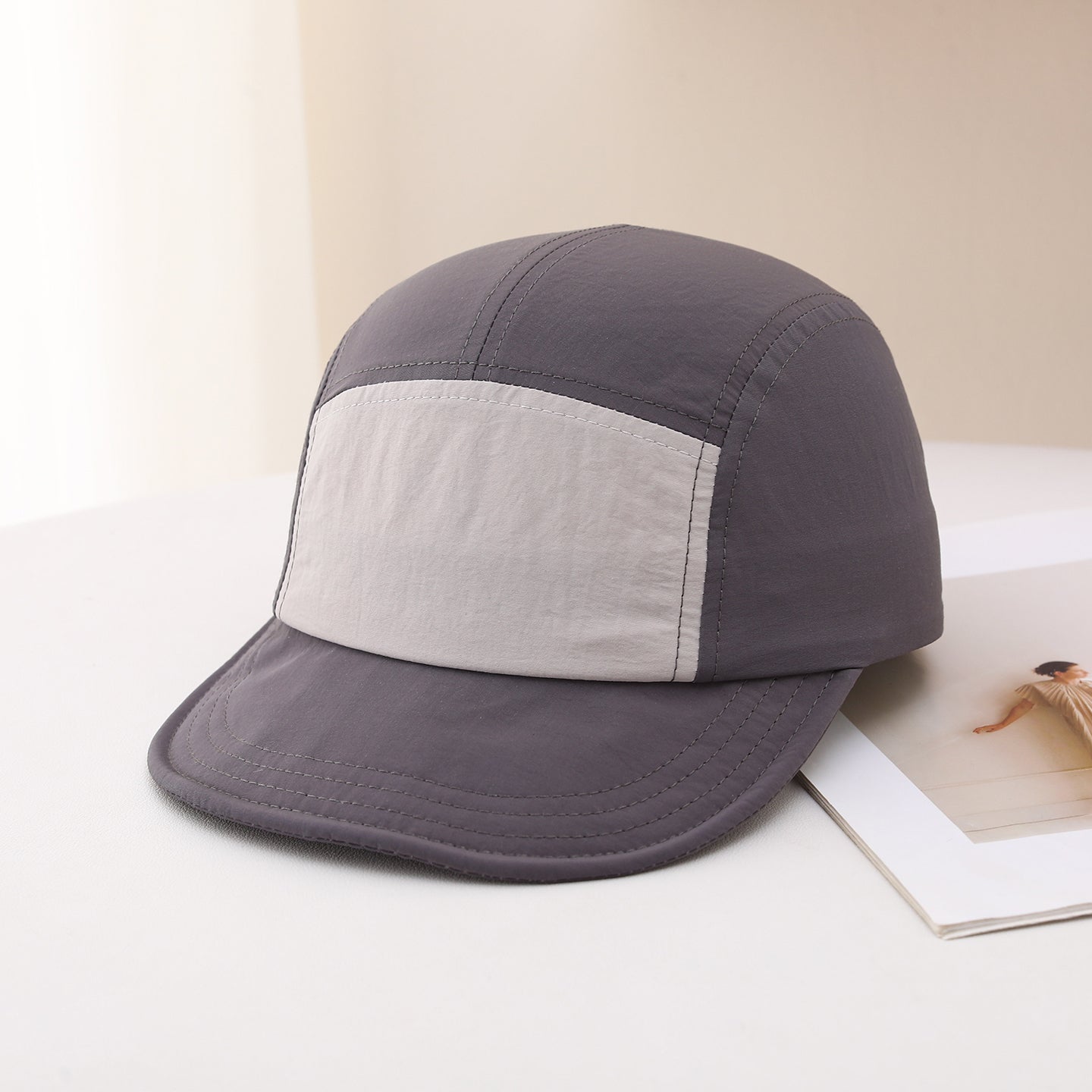 Chapeau Hip-hop plat réglable multicolore homme avec protection solaire
