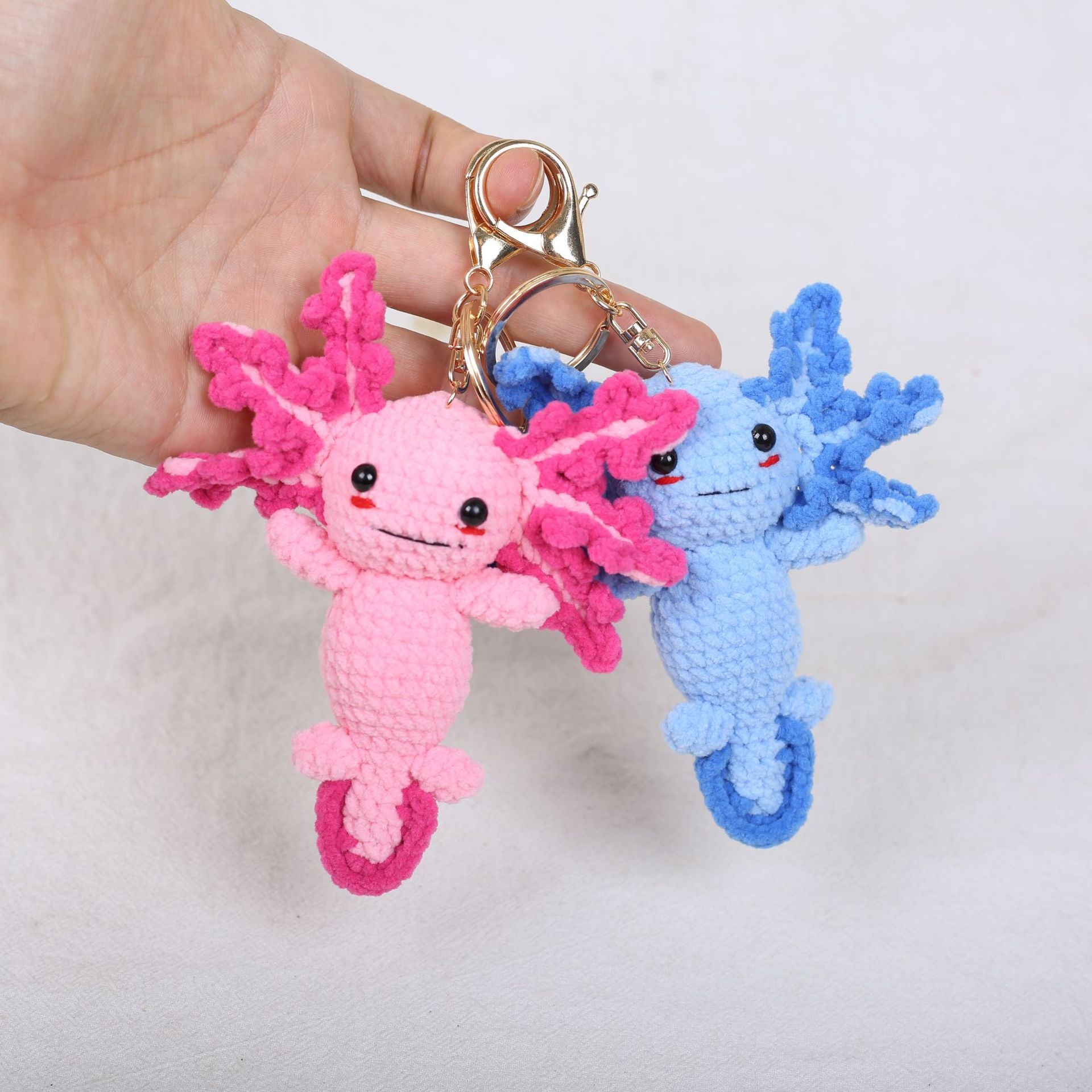 Accessoires de sac de poupée de dessin animé tricoté à la main