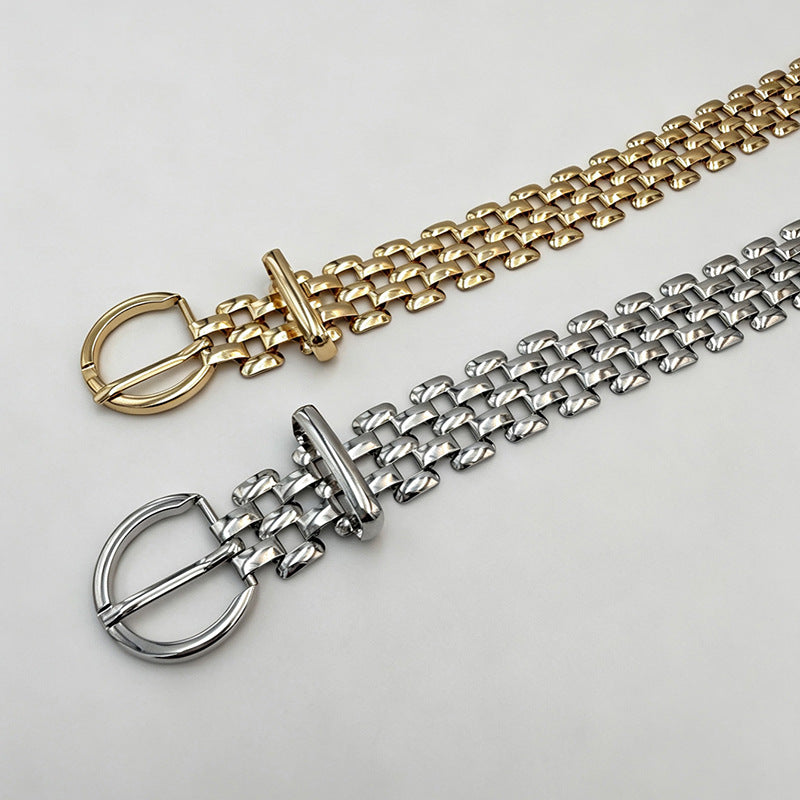 Ceinture de taille de chaîne en métal pour les femmes