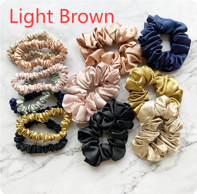 22mm High-end Heavyweight Silk Hair Tie design français sans couture
