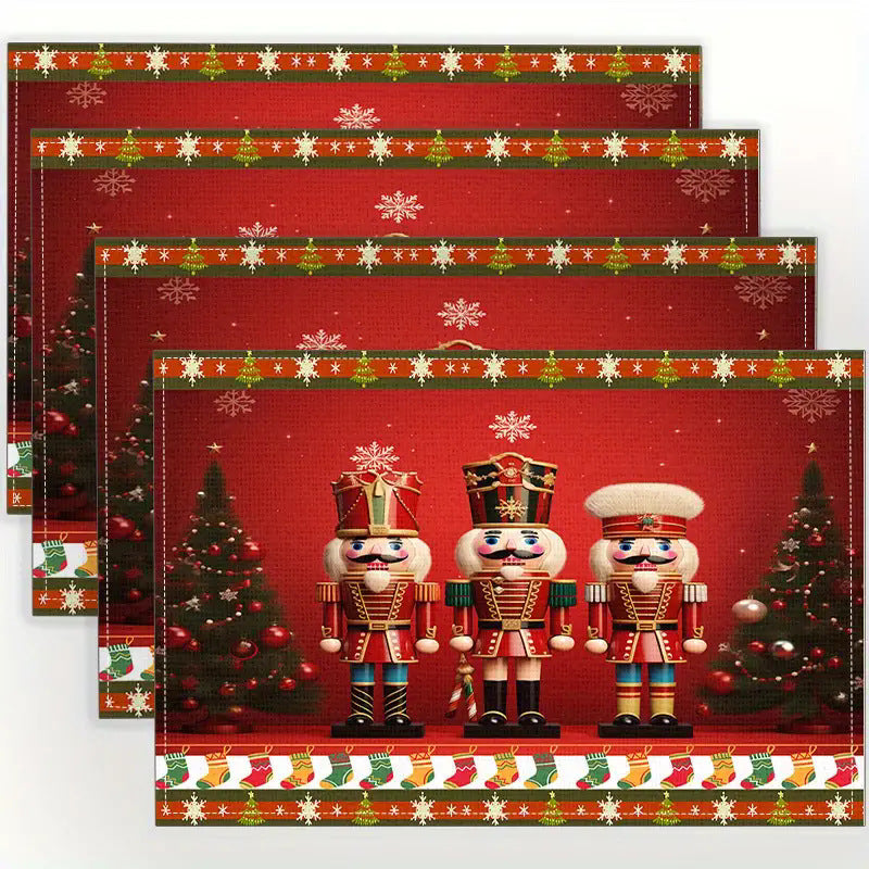 Fête de Noël Placemat Ustensiles de cuisine ménager