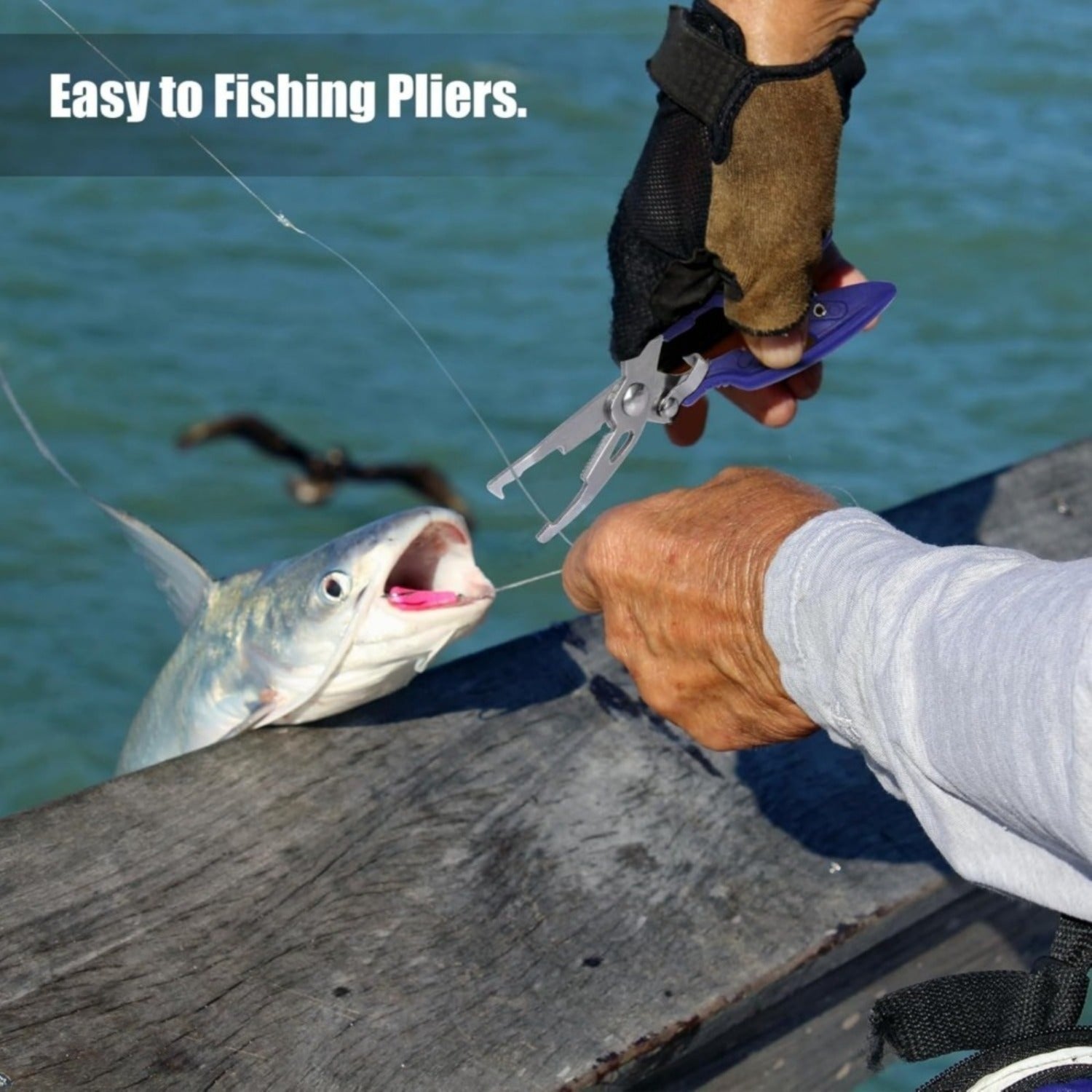 3-pièces Fish Killer Set 24,5 Cm Aluminium Fish Killer comprend pinces de pêche Et H
