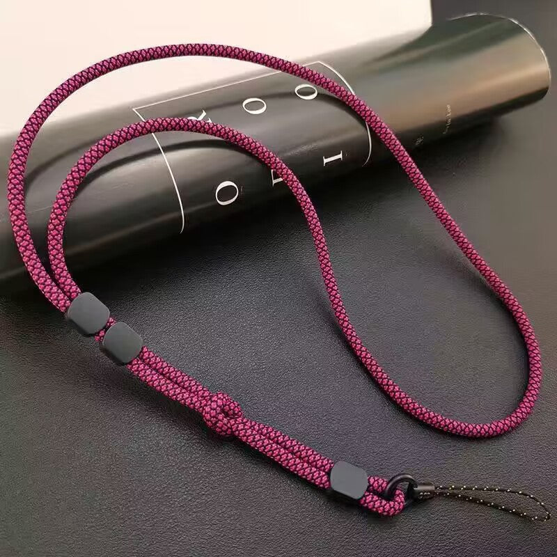 Long Minimalist Double-usage amovible téléphone réglable Lanyard