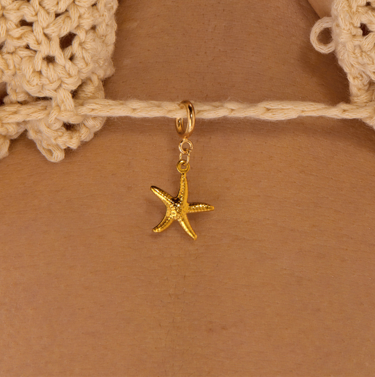 Acier inoxydable Shell et Starfish Bikini Pendentif boucle poitrine