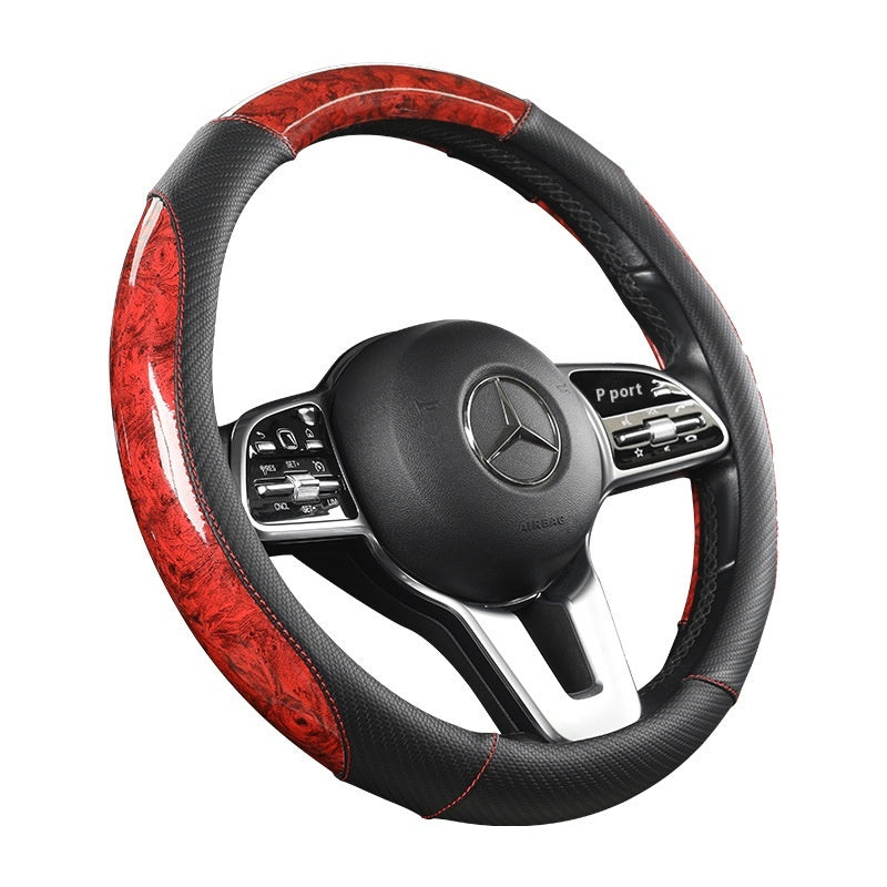 Wheel Année de volant cristal voiture couverture en cuir Modification