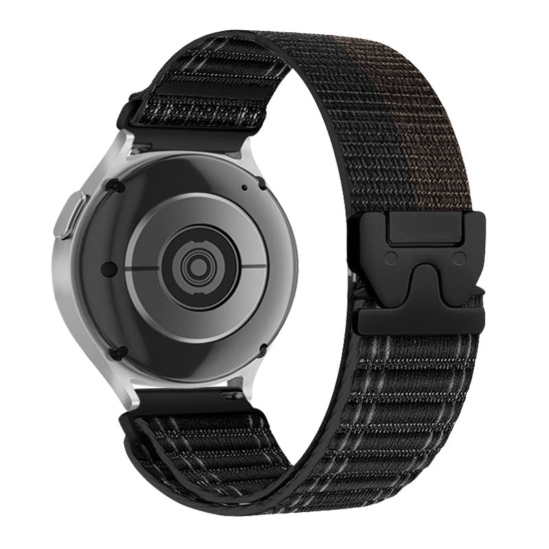 Bracelet de montre en nylon avec boucle de parapluie et motif de vague
