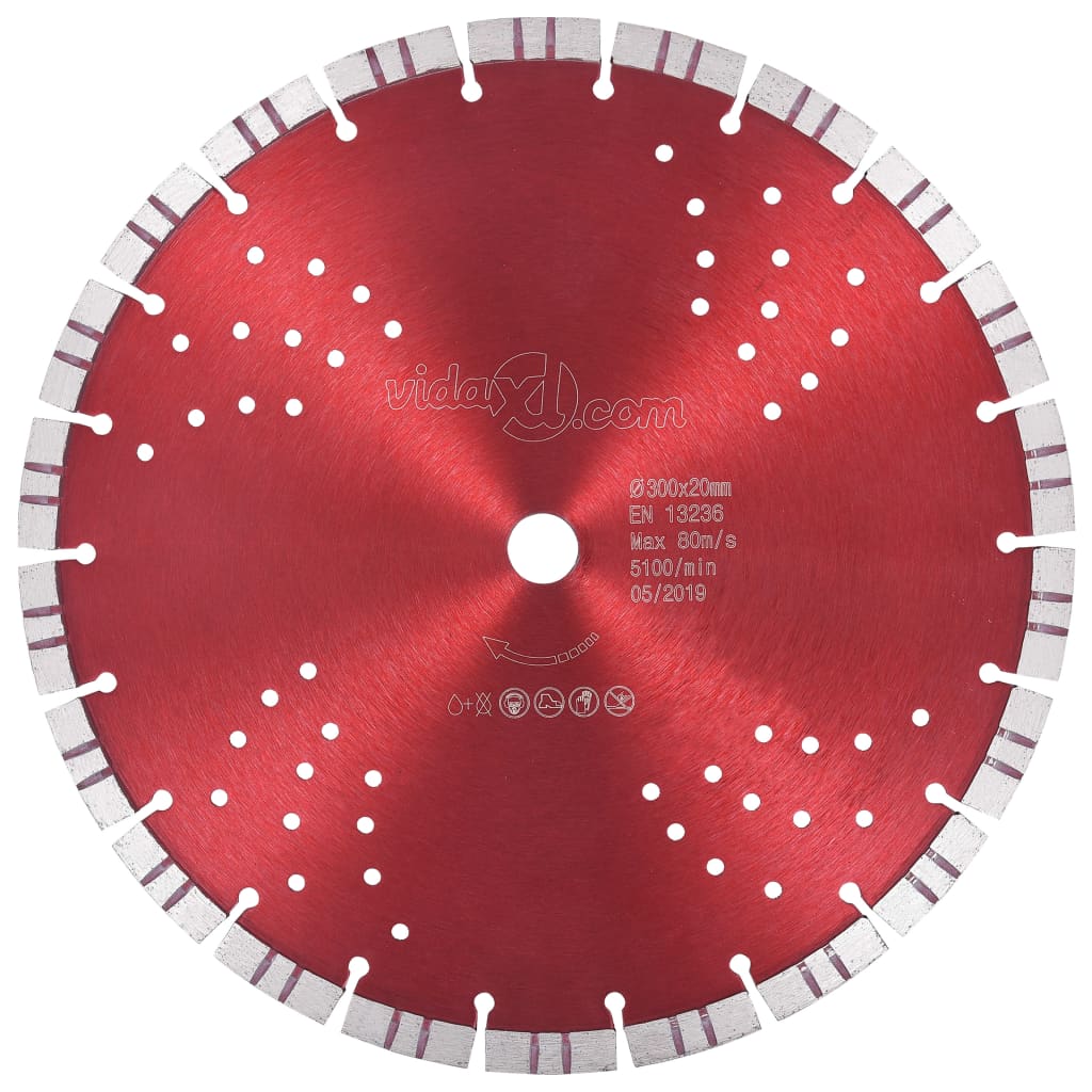 Disque de coupe diamant avec fonction turbo et trous