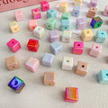 Perles en Cube acrylique plaqué UV