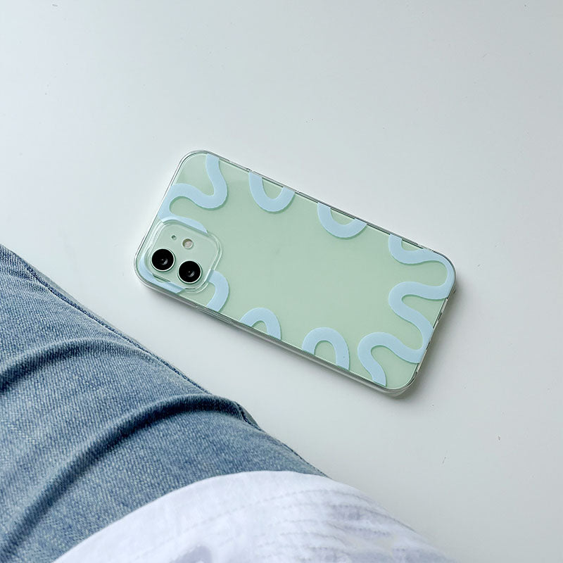 Simple boîtier de téléphone en plastique transparent tout compris