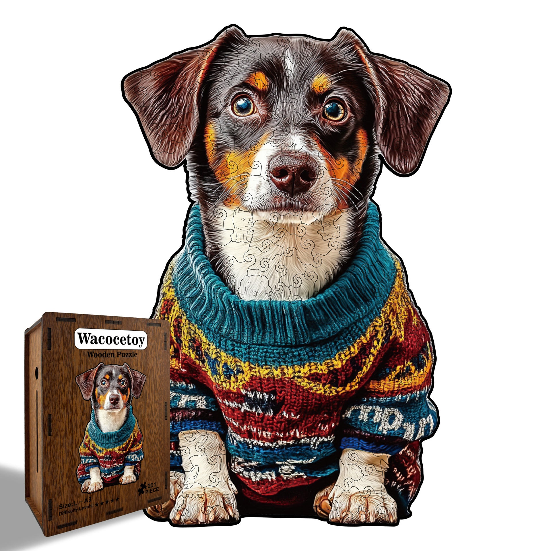 Sausage Puzzle chien en bois Alien Puzzle Festival Puzzle cadeau Stress Relief Game