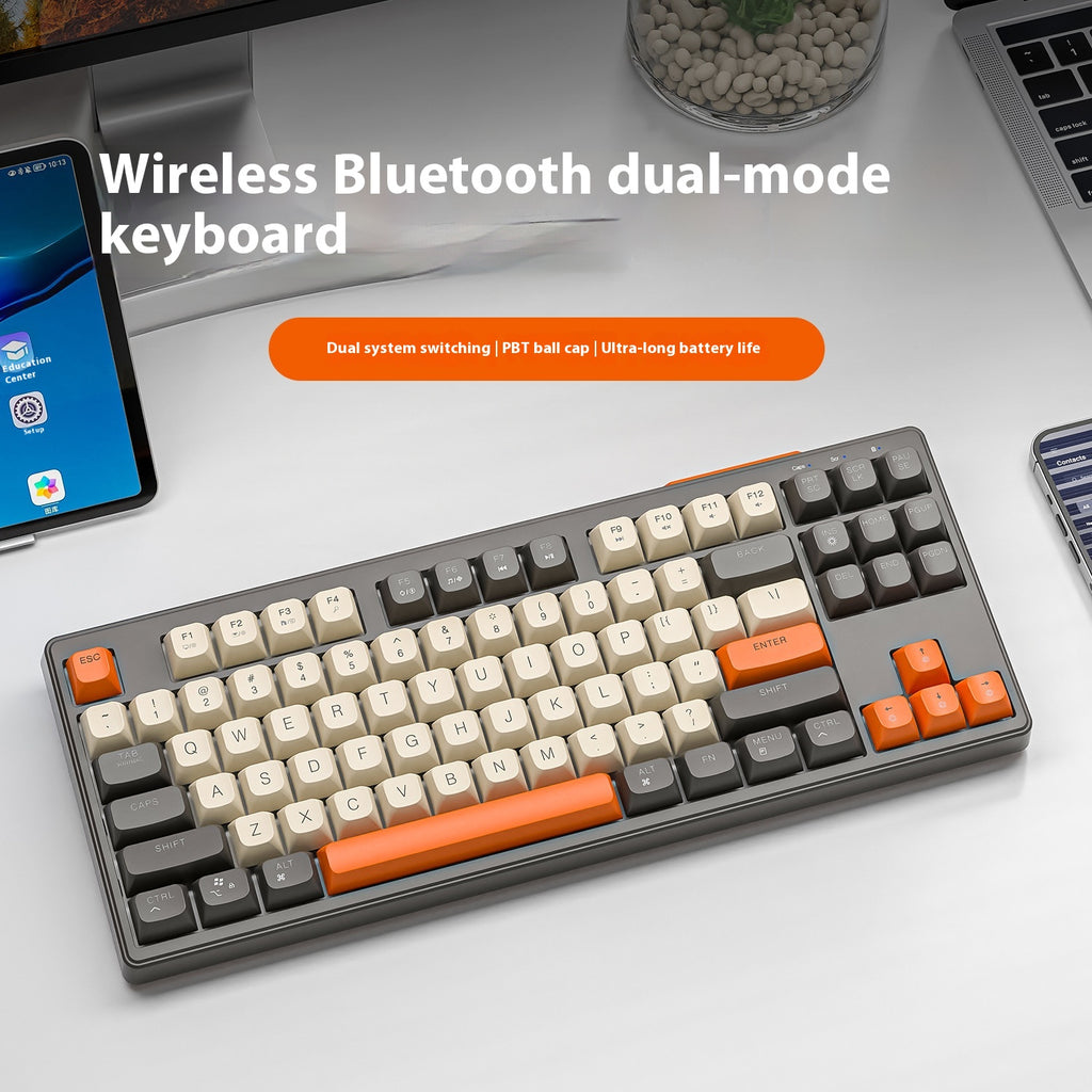 Clavier de sensation mécanique Bluetooth double mode sans fil