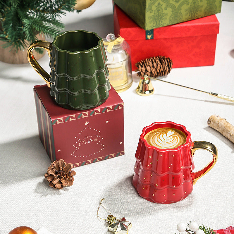 Set de cadeau en céramique de luxe de l'arbre de Noël