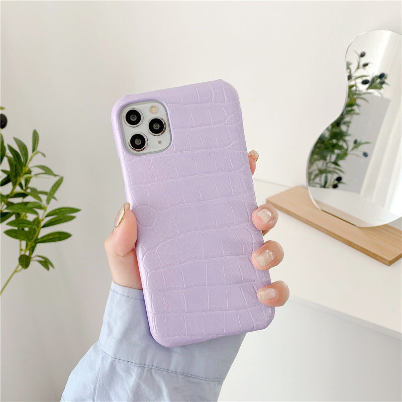 Modèle en cuir Phone Case moitié dur Shell