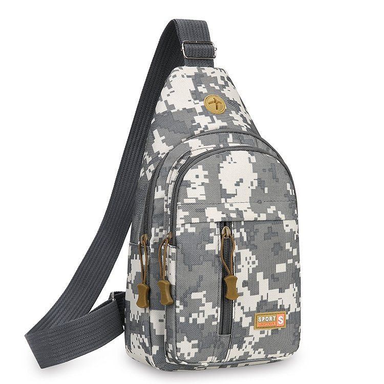 Lightweight large-capacity canvas cross-body bag