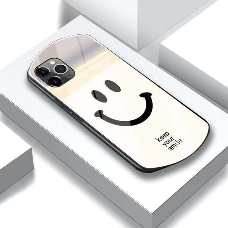 Couverture de protection ovale en verre simple Love