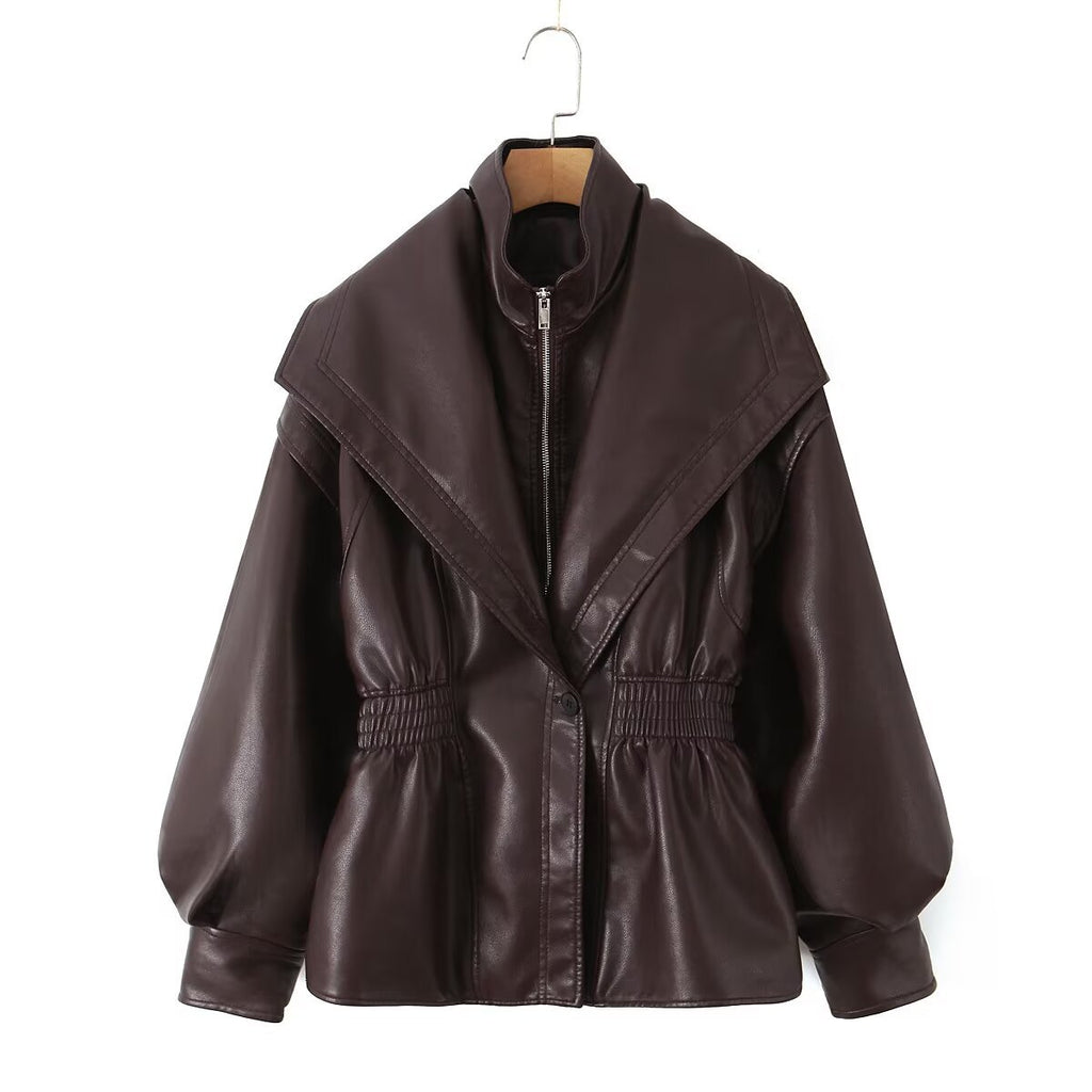 Transcription Collier en cuir perdu Veste Femme Top