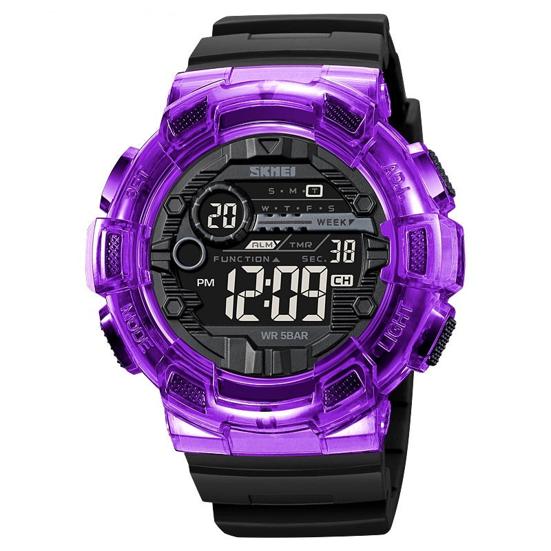 Multifonctionnel Homme Electronic Waterproof Luminous Sports Watch