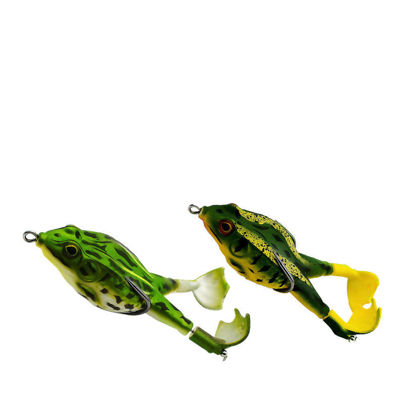 Ensemble de grenouilles à deux pattes rotatives Luya Fake Bait