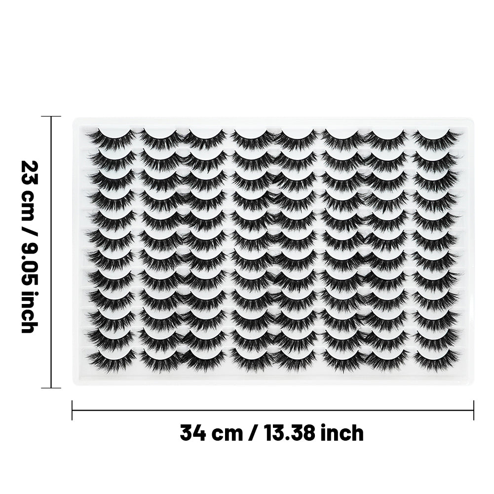 Les faux cils 3D sont multicouches