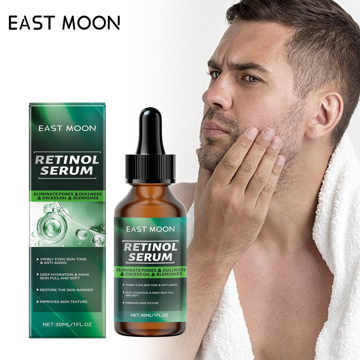 Sérum hydratant du visage du rétinol MOON EST