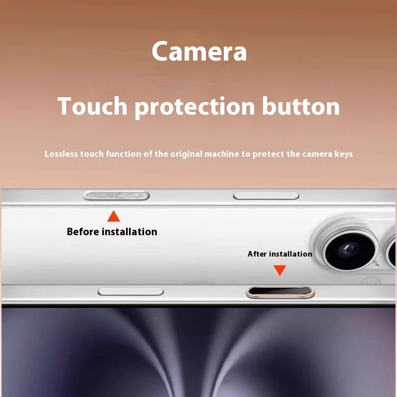 Caméra de téléphone mobile Bouton de film en aluminium haut deux forts trempés