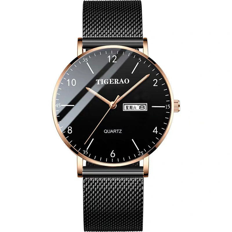 Montre de mouvement lumineux entièrement automatique résistant à l'eau