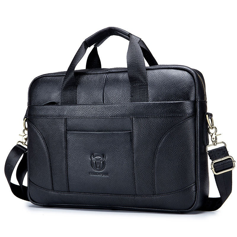 Sac à main pour hommes en cuir à grains entiers