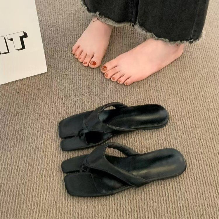 Flip Flops, Pantoufles de porc, Femmes d'été en plein air, Toe Beach Superbe appartement San