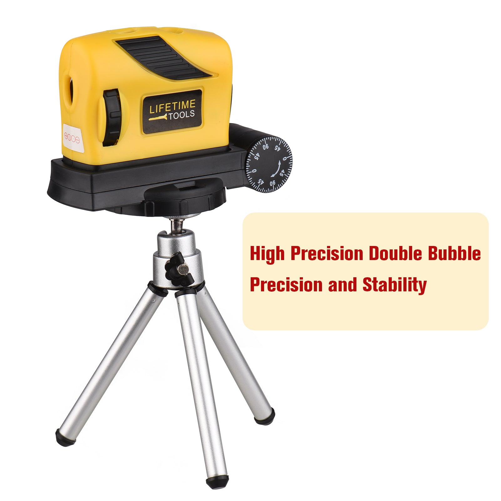Niveau laser quatre dans un appareil portable de ligne haute précision Double bulle rouge laser faible po