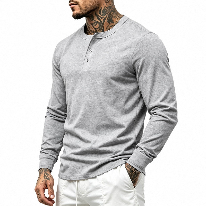 Simple Casual Retro poids lourd Versatile Manches longues Top