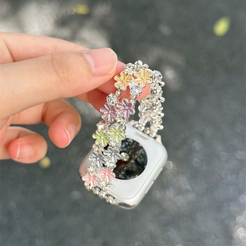 Bracelet daisy-fleur élastique à boucle unique