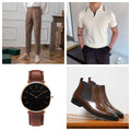 Pantalon homme Chaussures Ensemble de combinaisons de montres