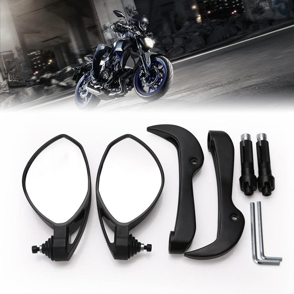 Accessoires de moto Garde-main Levier de frein Miroir secondaire côté