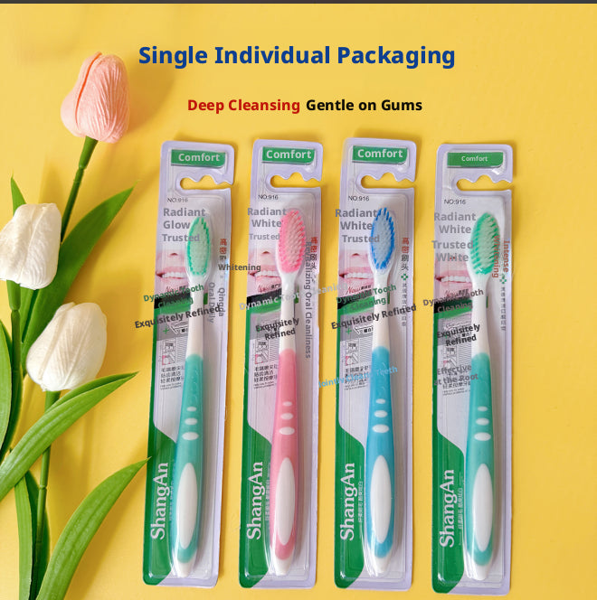 6 rangées de brosses à dents de haute densité-paquet couleur 1