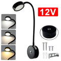 12V LED Touch Dimmable USB Spot Lecture lumière camping-car Campervan Caravan Boat